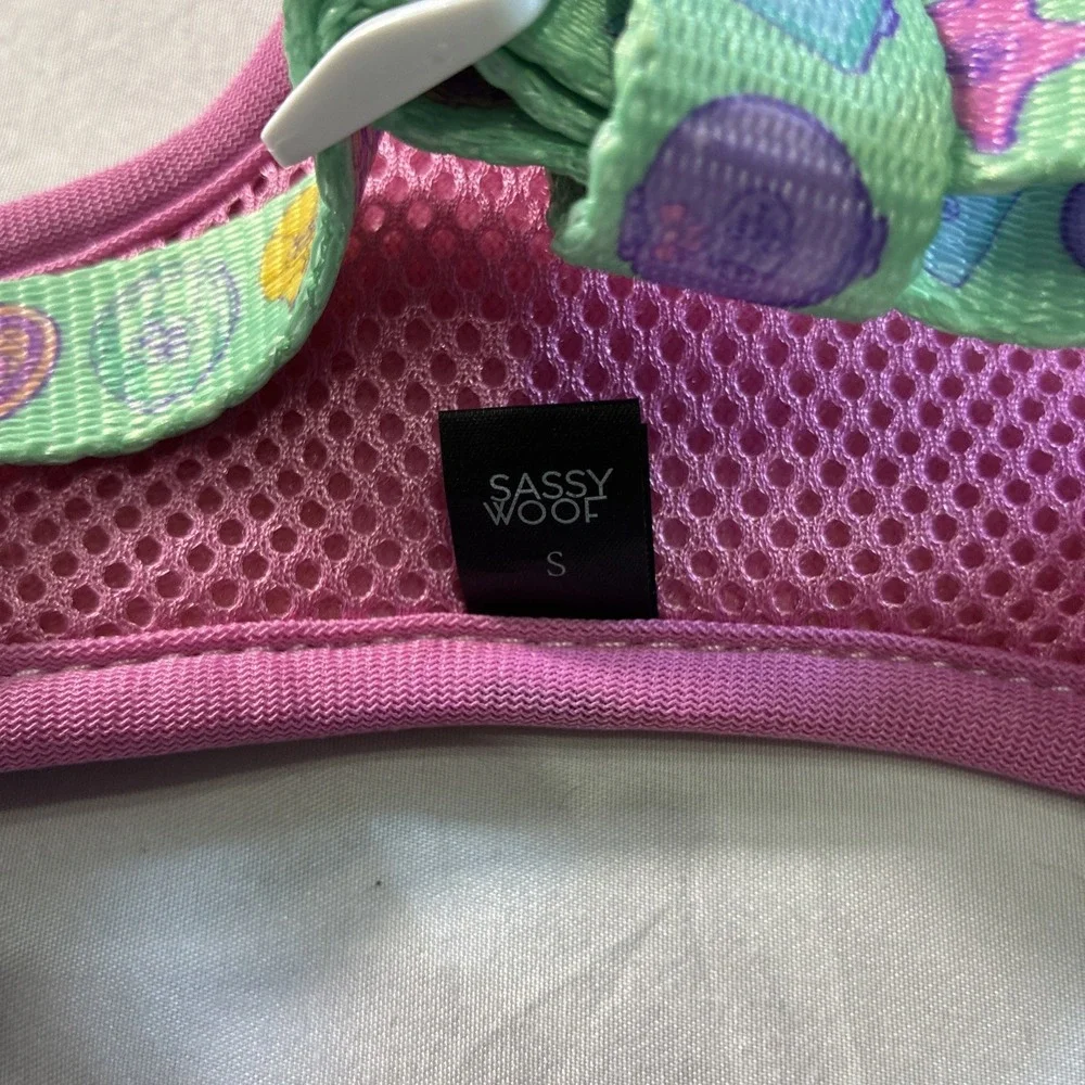 Sassy Wolf Soft Adjustable Dog Harness Retro Polly Pocket Design Size‎ S New